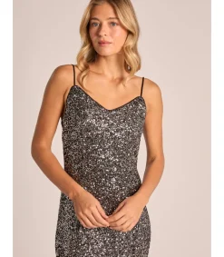 Alma en Pena Vestidos Largos|VESTIDO LENTEJUELAS MIDI