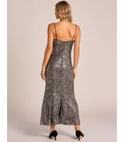 Alma en Pena Vestidos Largos|VESTIDO LENTEJUELAS MIDI