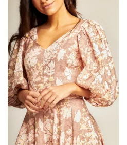 Alma en Pena Vestidos Largos|VESTIDO MIDI ESTAMPADO