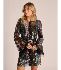 Alma en Pena Vestidos Cortos|VESTIDO MINI LENTEJUELAS