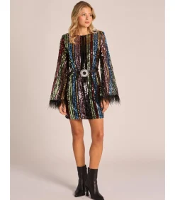 Alma en Pena Vestidos Cortos|VESTIDO MINI LENTEJUELAS