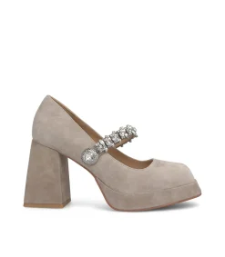 Alma en Pena Zapatos De Tacón|ZAPATO TACÓN BOTÓN PEDRERÍA