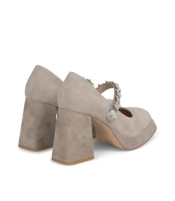 Alma en Pena Zapatos De Tacón|ZAPATO TACÓN BOTÓN PEDRERÍA